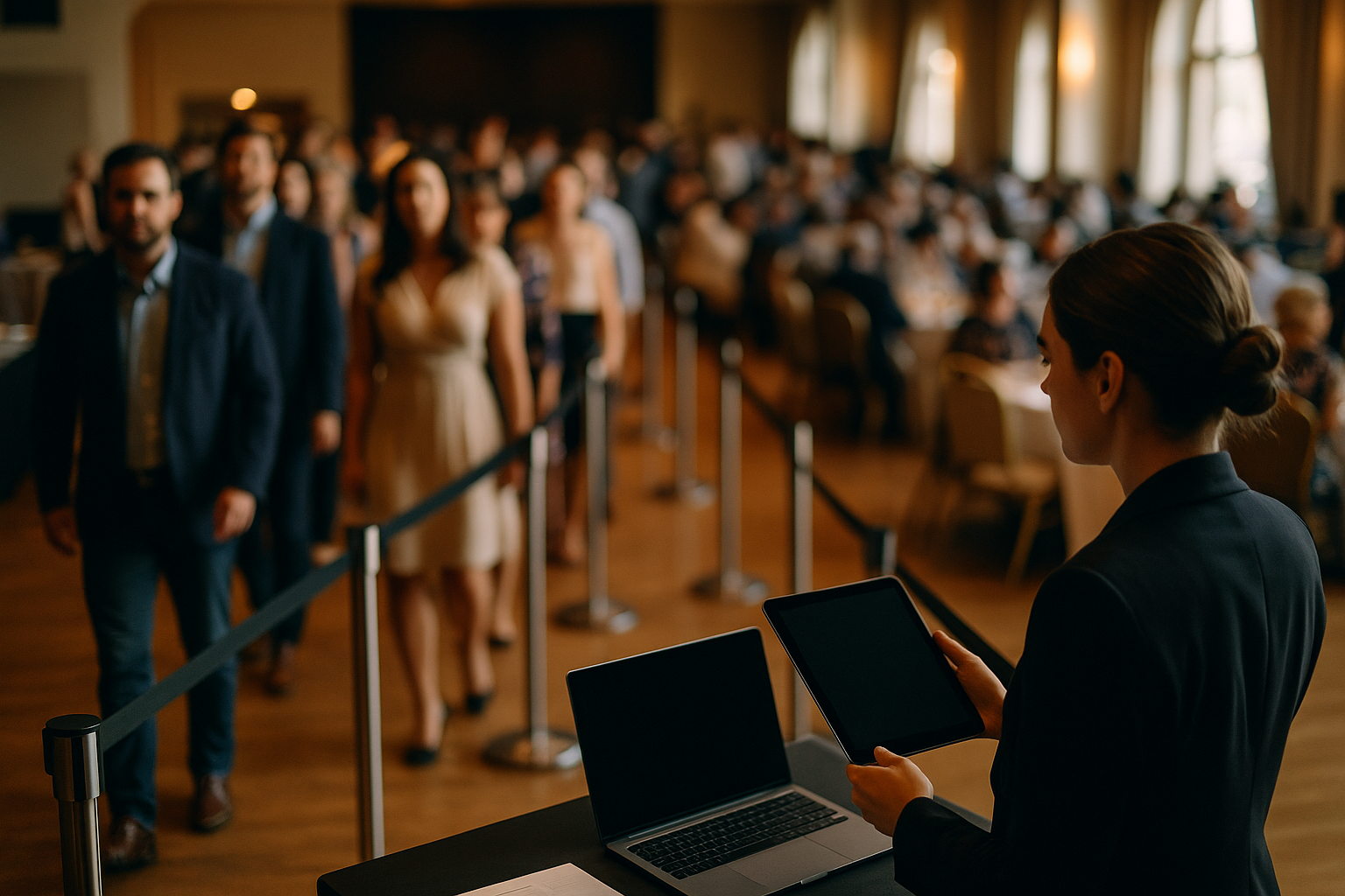 Event Venue Queue Management: Handling Conferences, Weddings, and Large Gatherings Without Chaos